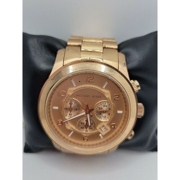 Michael Kors Runway MK8096 Men's Stainless Steel Analog Dial Quartz Watch AM188 - Picture 1 of 11